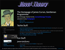 Tablet Screenshot of noveltheory.com